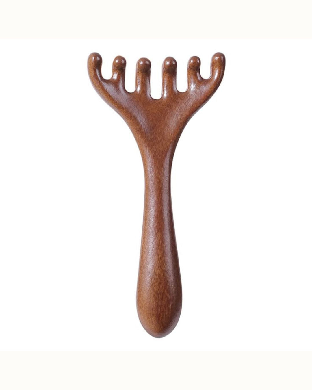 Wooden Comb 6 Claw Scalp Massager