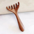 Wooden Comb 6 Claw Scalp Massager